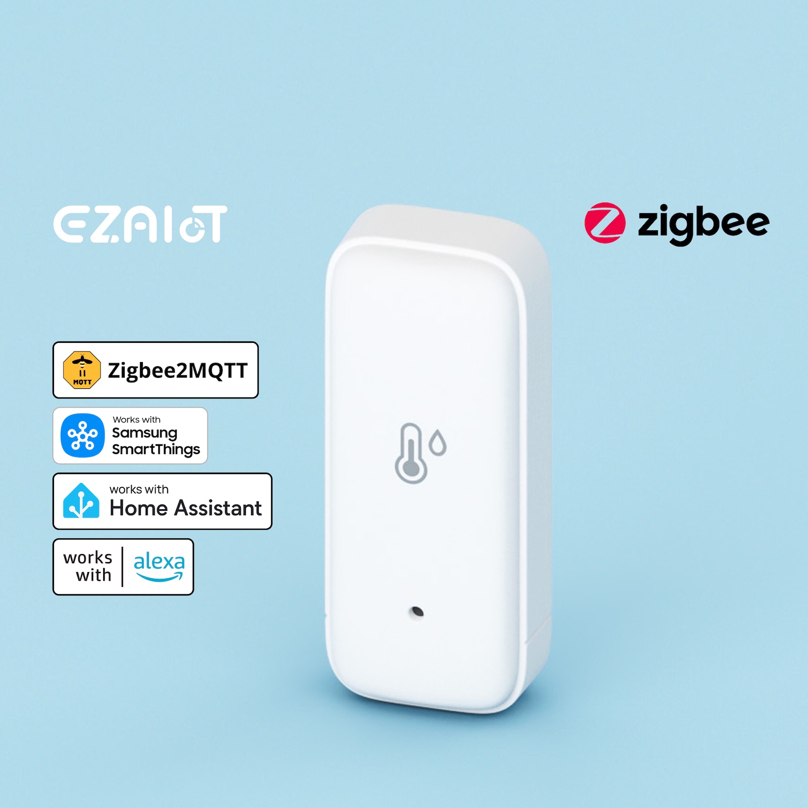 Digital Hygrometer Probe - TuyaスマートZigbee 3.0温度湿度センサー アプリ遠隔監視 温度計 湿度計 スマートライフ
