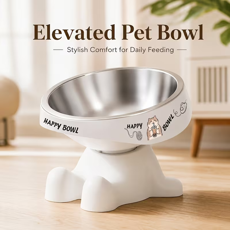 Royal Canin Food Medium - かわいい高さのあるペットボウル、猫犬用フード・ウォーターボウル、滑り止め付き給餌皿、小型・中型ペット用ネックプロテクションボウル