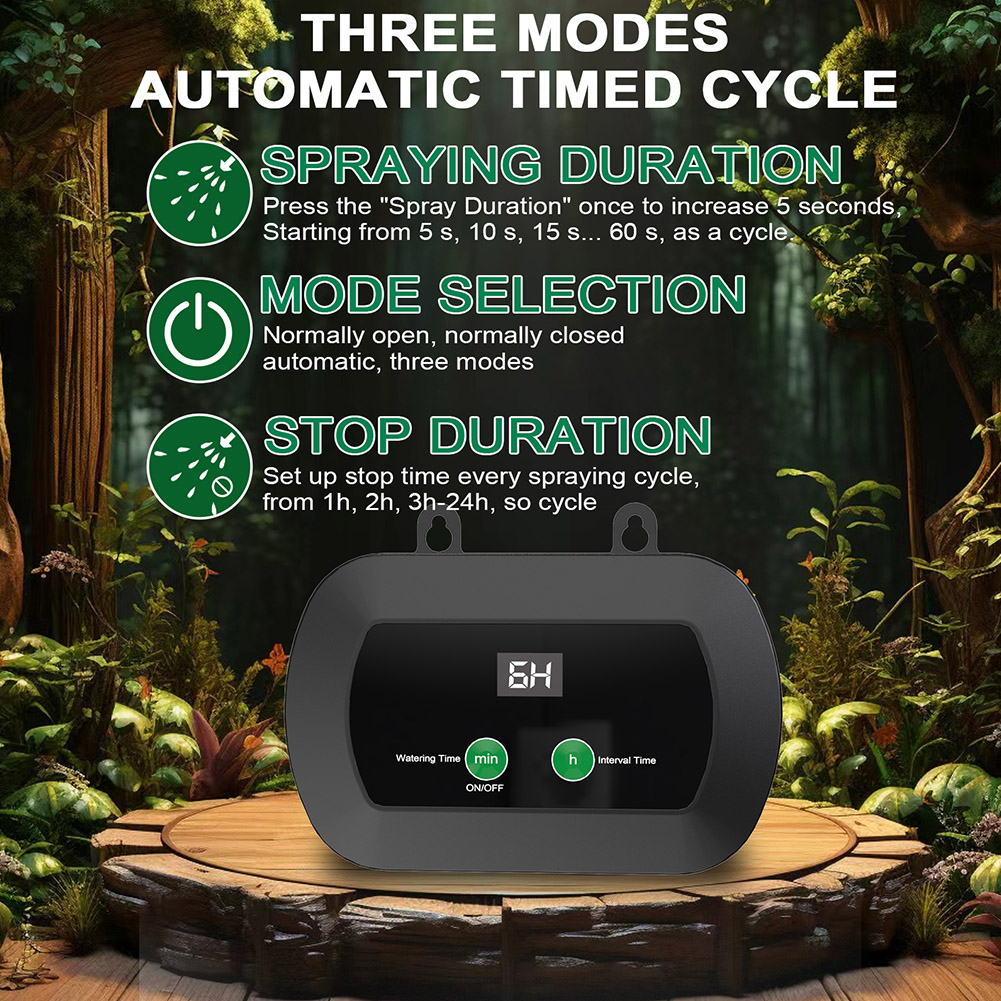 自動爬虫類ミストスプリンクラー（タイマー＆360度機能付き） - Misting Nozzle Reptile のレビューと価格