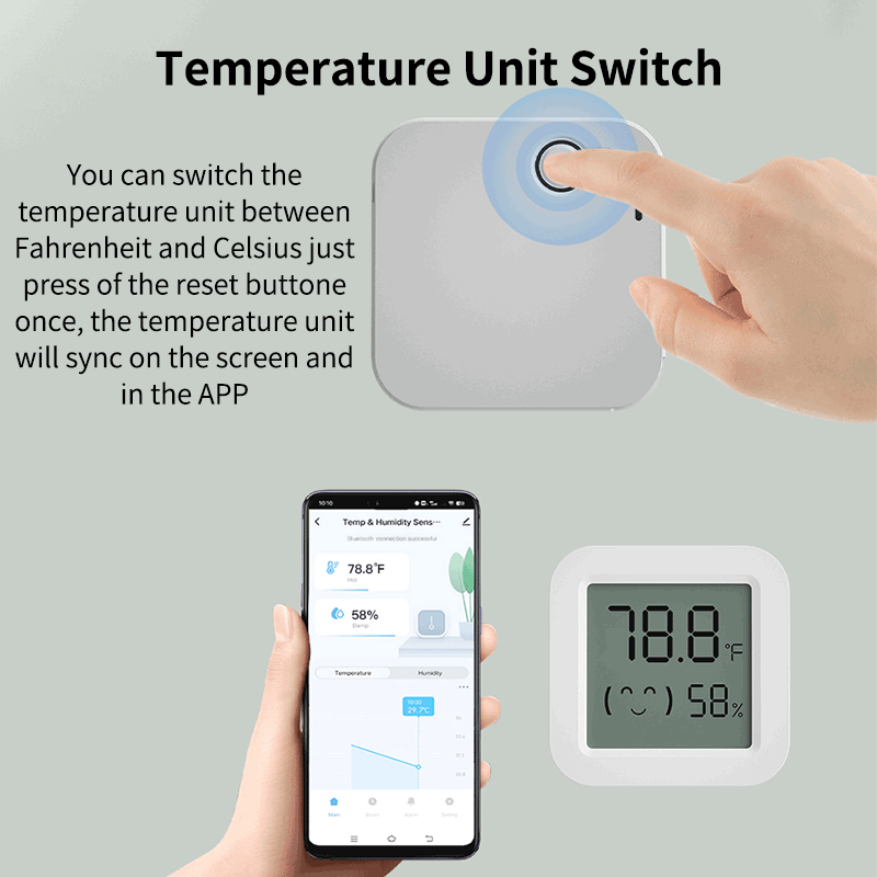 Tuya Zigbee 温度湿度センサー冷蔵庫センサーミニ  - Digital Hygrometer Probe のレビューと価格