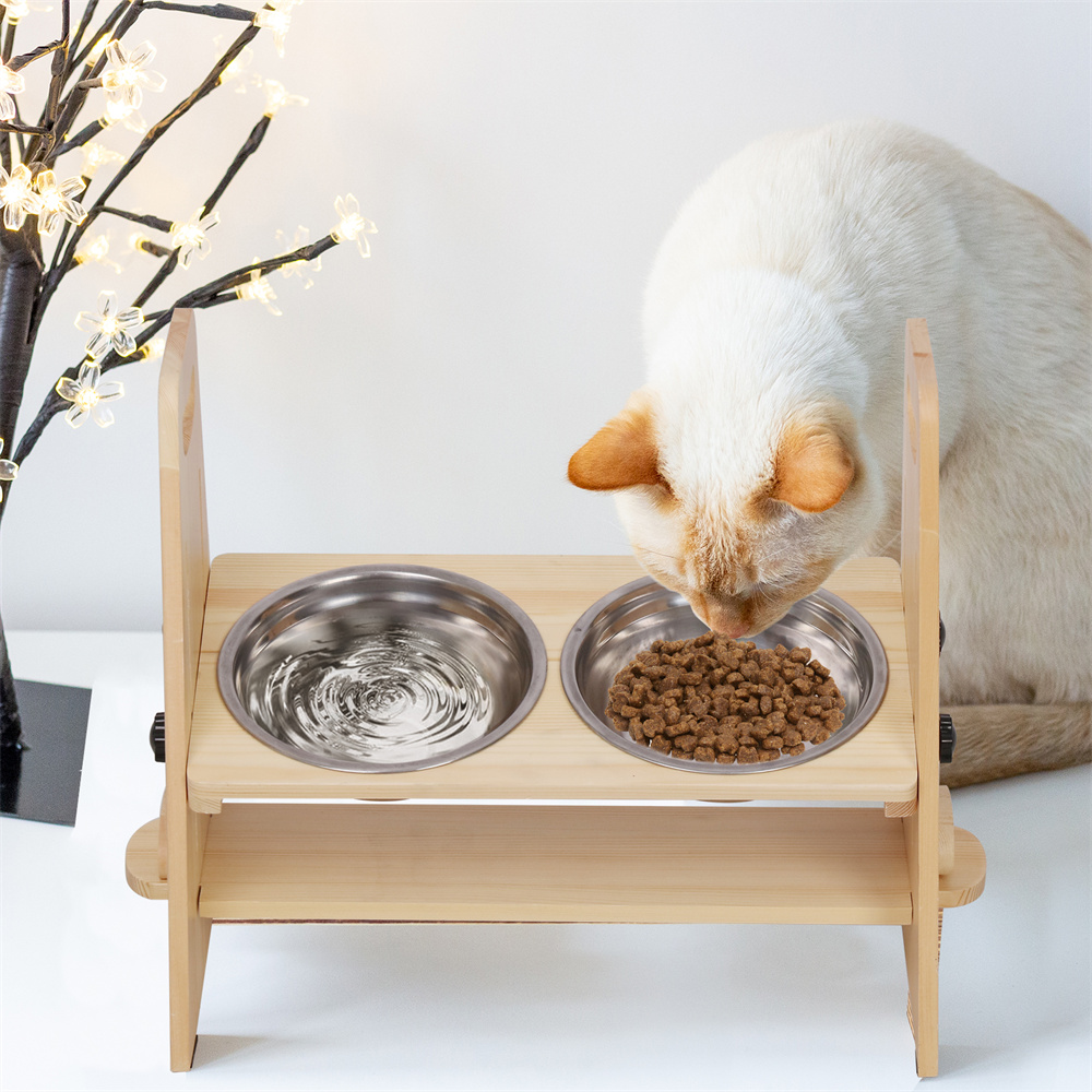 高さ調節可能な高床式犬用ボウル、背の高い餌入れスタンド、大型 - Royal Canin Food Medium のレビューと価格