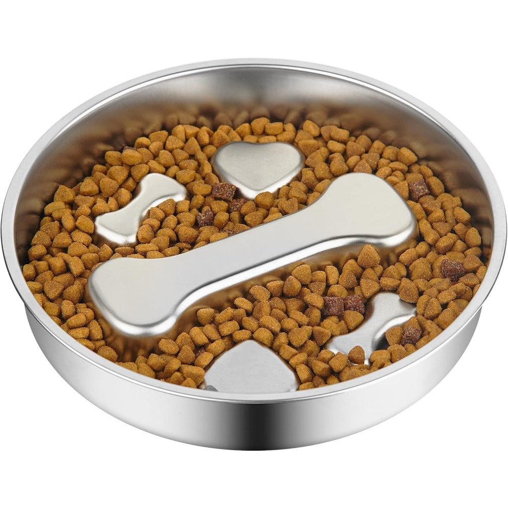 スローフィーダー犬用ボウル ステンレス製滑り止めリックプレー - Royal Canin Food Medium のレビューと価格