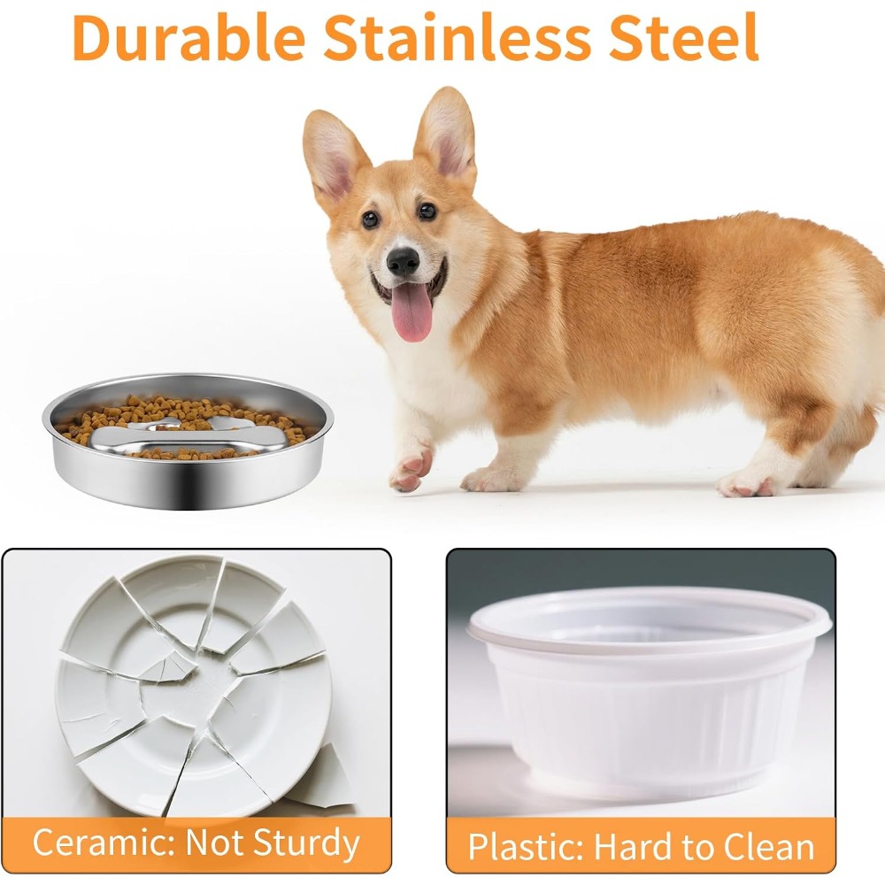 スローフィーダー犬用ボウル ステンレス製滑り止めリックプレー - Royal Canin Food Medium のレビューと価格